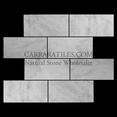 Italian Tiles on Carrara Marble Italian White Bianco Carrera 12x24 Marble Tile Polished